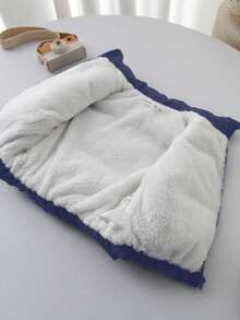 SHEIN Baby Mädchen Allround Baumwoll-Steppweste, einfach und vielseitig für Herbst/Winter - marineblau - Übersicht 5