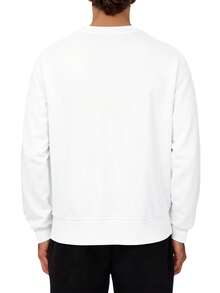 Champion Men's Casual Versatile Letter Print Crew Neck Sweatshirt