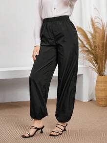 Miaspire Women's Casual Sun-Protective Trousers
Autumn Women's Drawstring Hem To Prevent UV Rays
Women's Daily Outing Clothes Women's Holiday Clothes
Women's Modest Pants
Women's Teacher Outfits For Women - Black - View 3