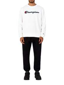 Champion Men's Casual Versatile Letter Print Crew Neck Sweatshirt