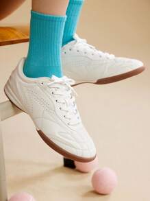 CUCCOO EASI Sepatu Sneakers Kasual Wanita Nyaman dengan Sol Tebal - Putih - View 3