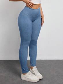 Flexra Plus Size Women's High-Stretch Casual Cropped Jeans - Blue - View 3