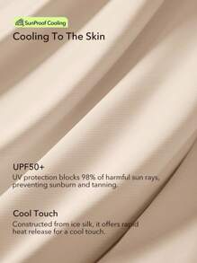 OutZeal 女士户外运动T恤，防紫外线，凉爽触感，交叉褶皱设计 - 卡其色 - 查看 5