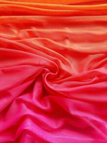 Soleia Váy bó sát hở vai in họa tiết hoàng hôn chuyển màu dành cho nữ, váy ngắn hở lưng hở lưng dây mảnh, thích hợp cho ngày lễ, hẹn hò, trà chiều, mùa cưới, bãi biển, du ngoạn, kỳ nghỉ thành phố, kỳ nghỉ theo phong cách Boho, lễ hội âm nhạc - trái cam - Xem 7