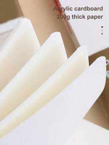 Acrylic Marker Sketchbook - Bleed-Resistant Sketchbook For Alcohol Markers, Watercolor Pens And Sketches, Thick Paper