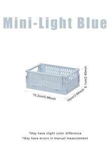 Foldable Storage Basket Collapsible Desktop Organizer With Handles Pastel & Vibrant Colors Plastic Storage Bin For Study Essentials Home Organization Room Decor Space Saving Shelf Organizer Table Tidy Must Have Household Organizers Multi-Use Decor Dorm Room Essentials Back To School Organization