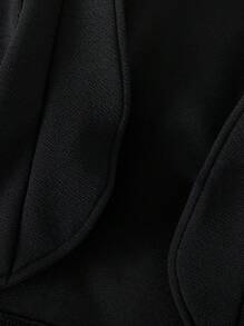 SHEIN Girl's Casual Solid Color Long Sleeve Jacket Girls Black Bolero Jacket Fall Winter