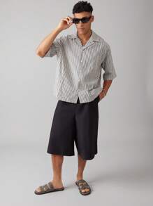 SHUZIA 男士优质油面 PU 灰色 H 型镂空可调节系带拖鞋 - 奢华舒适街头服饰，游艇俱乐部必备 - 灰色 - 查看 4