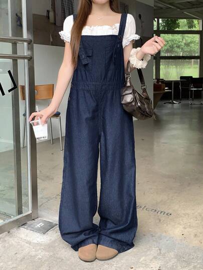 ☻Flower☻ 　ARGUE OVERSIZED LADY OVERAL Amazon.com: Vaceky Baggy Cargo Denim Overalls Women