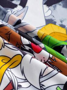 LOONEY TUNES X SHEIN 2 chiếc quần lót Boxer họa tiết hoạt hình dễ thương cho nam - Nhiều màu - Xem 7