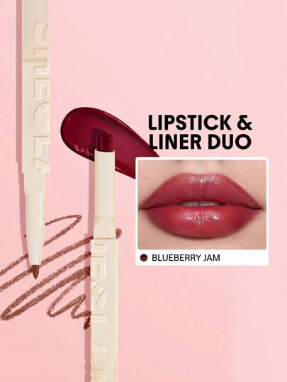 SHEGLAM Glam 101 Sheer Tinted Lipstick & Liner Duo-Blueberry Jam