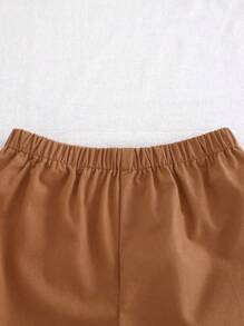 Cozy Pixies Bộ 2 áo sơ mi tay ngắn cổ polo họa tiết sọc nhiều màu cho bé trai và quần short cạp chun, thích hợp mặc vào mùa xuân/hè, kỳ nghỉ thư giãn, thích hợp mặc ở nhà, đi chơi, dã ngoại, ngày lễ - Nhiều màu - Xem 6