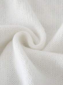 Sparklyn Tween Girl V-Neck Long Sleeve Casual Sweater With Numeric Star Pattern New York Sweater Fall Winter - White - View 11