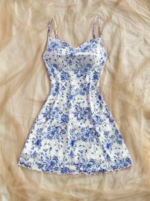 Soleia Vacation Draped Neck Cami Dress,Summer Dresses For Women,Pastel Dresses For Women