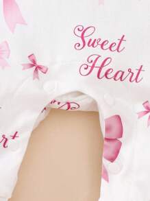 SHEIN Newborn Baby Girl Long Sleeve Romper, Sweet Heat Bow Pattern, Long Sleeve Bodysuit With Headband, Soft And Comfortable Clothing As Gift, Essential For Every Baby, All Season Style, Infant Photography Dress, 100-Day Gift, Cute And Soft Casual Outfit, Newborn 0-9 Months, Suitable For Outdoor And Daily Wear Baby Girl Jumpsuit Newborn Baby Girl Jumpsuit Fall Winter