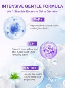 Slow Sunday Purple 牙齿美白贴，去除烟渍、咖啡渍、茶渍，保持口腔洁净亮白