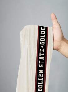 Slaydiva 女士休闲 V 领宽松短款 5 袖网眼 T 恤，印有数字 23，适合运动夏季 - 彩色 - 查看 6