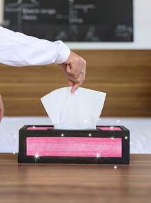 1pc Light Pink Self-Adhesive Diamond Crystal Rhinestone Tapes, 2mm Diamante For DIY Crafts, Phone & Car Decoration