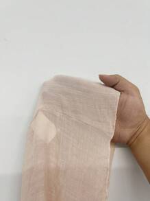 Swim Mod 大码女式单肩带多层拼接性感休闲度假沙滩裙 - 杏色 - 查看 6