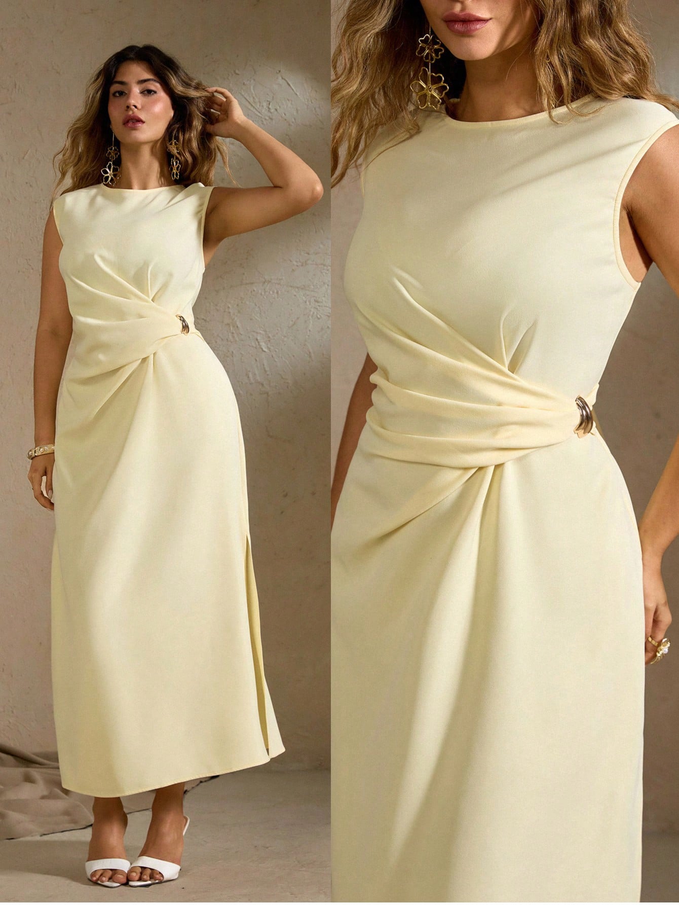 Roveilla فستان ماكسي مناسب للمقاسات الكبيرة للنساء...