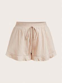 Elaquor 2 stuks/set plus size casual veelzijdige shorts, geschikt voor de zomer