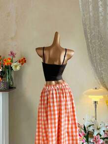 SHEIN EZwear 复古风格热带花卉图案性感吊带背心，适合夏季 - 彩色 - 查看 10