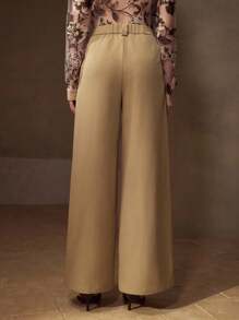 MOTF PREMIUM PINTUCK WIDE LEG SUIT PANTS