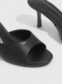 CUCCOO BIZCHIC Women's Solid Color Round Toe High-Heeled Sandals Vacation Shoes Summer Elegant Basics Business Casual Business Chic Spring Shoes Spring Break Easter