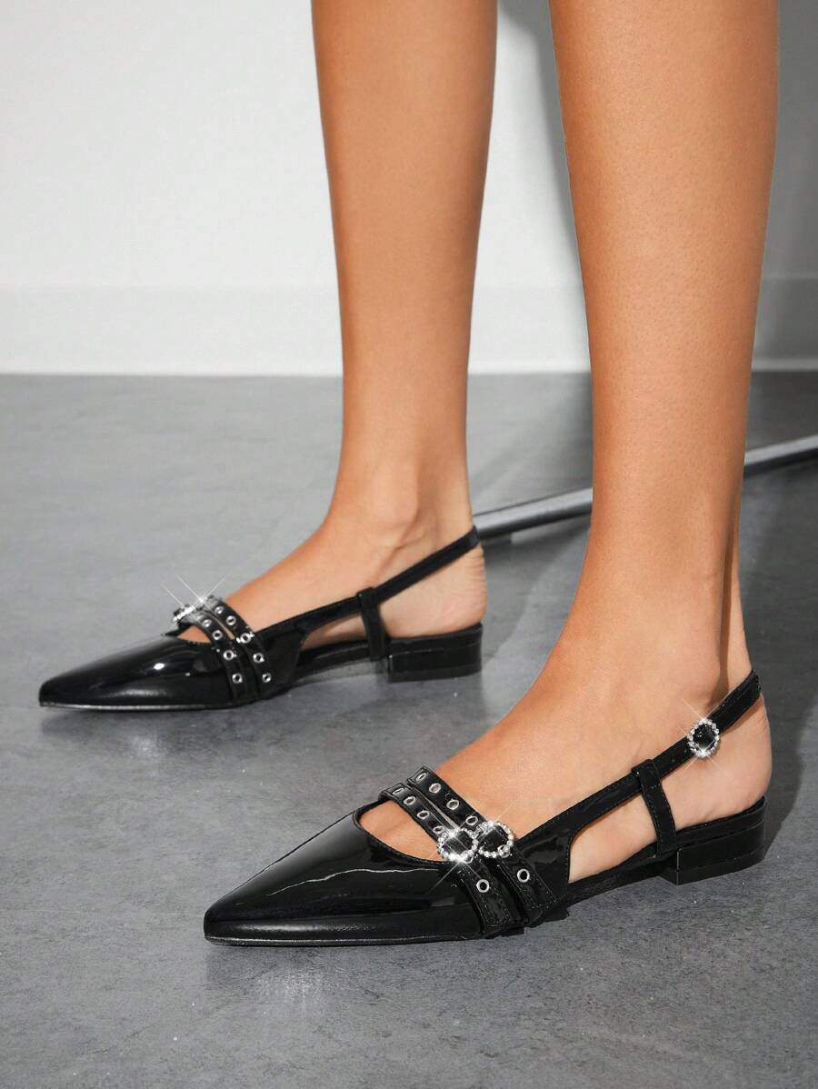 SHUZIA Giày bệt mũi nhọn thời trang thanh lịch, quai sau thoải mái cho nữ