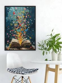 SHEIN 5D DIY Mosaic Diamond Painting Beautiful Scenery From Books Diamond Art Kit Mosaic Home Landscape Wall Decoration, Gift For Friends For Christmas, Halloween, Thanksgiving, Halloween Decor, Back To School,
