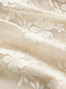 SHEIN MOD 杏色露肩收腰开衩下摆女式吊带背心