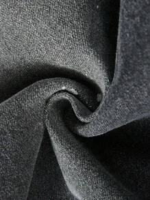 SHEIN Jeans negros rotos y desgastados de estilo vintage Y2K con cortes y roturas, de tela elástica, para niños y adolescentes, ropa casual y de uso diario para otoño, invierno y vuelta al cole, ideal para fiestas, festivales y streetwear - Negro - Ver 5