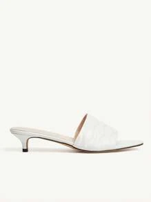 CUCCOO CHICEST Pre-Pointed Toe Stilettos High Heel Sandals For Women, Versatile - White - View 7