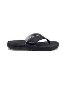 Quiksilver Men's Casual Minimalist Flip Flops, Versatile Summer - Black - View 1