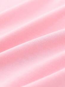 2件套少女休闲时尚创意可爱卡通字母标语印花短袖T恤和打底裤套装，女童打底裤兔子T恤，返校季 - 彩色 - 查看 5