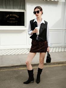 CUCCOO BIZCHIC Fashionable Pointed Toe Pull-On Mid-Calf Women's Boots For Summer Vacation Shoes Summer Elegant Basics Business Casual Business Chic Spring Shoes Spring Break Easter