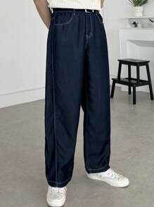 DAZY Men's Soft Denim Navy Blue Jeans, Suitable For Spring And Autumn - Blue - View 6