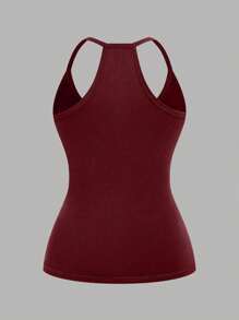 EMERY ROSE 大码休闲V领运动三件套背心套装 - 彩色 - 查看 5