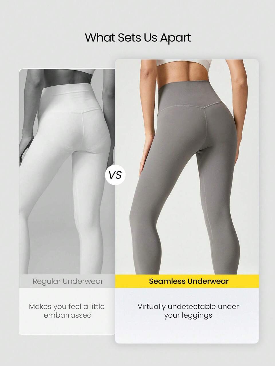 2 Packs Seamless No-Show Mid-Waist Underwear