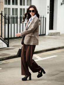 CUCCOO BIZCHIC 女士鞋履 新年款方头厚底粗跟黑色乐福鞋高跟鞋度假鞋夏季促销优雅基础款商务休闲商务时尚万圣节圣诞节秋季 - 黑色 - 查看 2