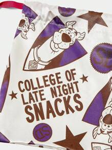 SCOOBY-DOO X SHEIN 3件套可爱卡通图案酷白紫色涤纶眼罩 - 彩色 - 查看 3