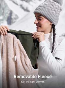 SHEIN Sport Gameset Pantalones rectos sueltos para excursión con estampado de letras y bolsillos en las mujeres