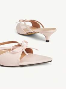 CUCCOO CHICEST Pre-Pointed Toe Stiletto Heel Versatile Women High Heels Sandals - Pink - View 10