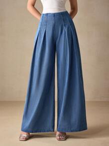 Selenza Jeans De Pierna Ancha Para Mujer