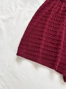 Soleia Trang phục dự tiệc cưới bãi biển mùa thu/đông thường ngày cho kỳ nghỉ kiểu phương Tây, tiệc tốt nghiệp, tiệc sáng muộn, trang phục nữ, ngày lễ thánh Patrick, kỳ nghỉ xuân, lễ Phục sinh, lễ hội âm nhạc, bộ đồ liền thân dệt kim họa tiết thanh lịch, duyên dáng, phong cách Bohemian nhiệt đới, thích hợp cho lễ Halloween, ngày lễ tình nhân, lễ Giáng sinh - Màu Đỏ Sâu - Xem 3