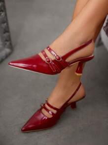 CUCCOO BIZCHIC High Heel Shoes, Graduation Heel, Prom Heels For Summer Sexy Party Baddie Chic Gorgeous Style BURGUNDY Heels Spring Shoes Spring Break Easter