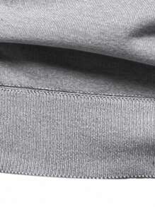 Calvornis 男士条纹拼接长袖衬衫领保暖休闲毛衣，秋冬款 - 灰色 - 查看 5