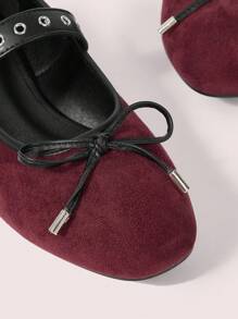 CUCCOO DOLLMOD Women's Fashion Burgundy Flat Loafers - Burgundy - View 7