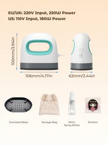 Teckwe 多功能家用电熨斗，实用又简约 - 白色 - 查看 6