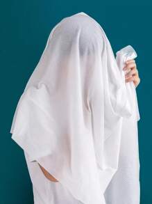 1条装一次性压缩浴巾，白色便携70cm*140cm植物纤维一次性浴巾，适合男女出差旅行日常护理居家浴室装饰夏季度假沙滩必备 - 白色 - 查看 8